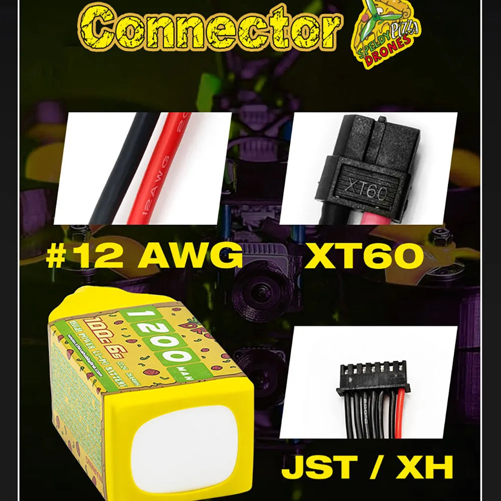 2PCS CNHL Lipo Battery, CNHL Lipo Battery 4S 6S 14.8V 22.2V 1100mAh