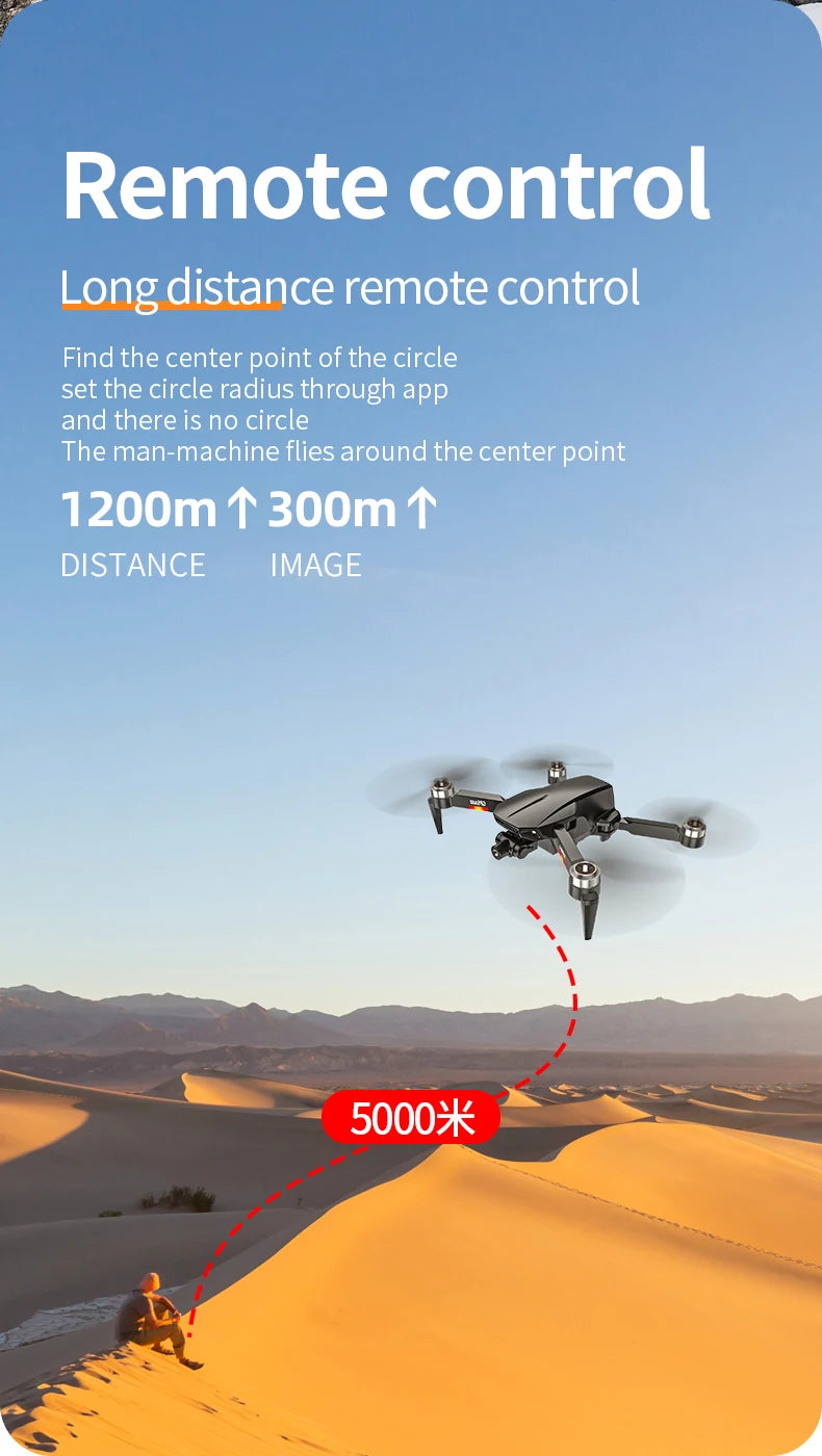 X2 Pro2 GPS Drone, remote control Long distance remote control Find the center point of the circle set the circle radius through app