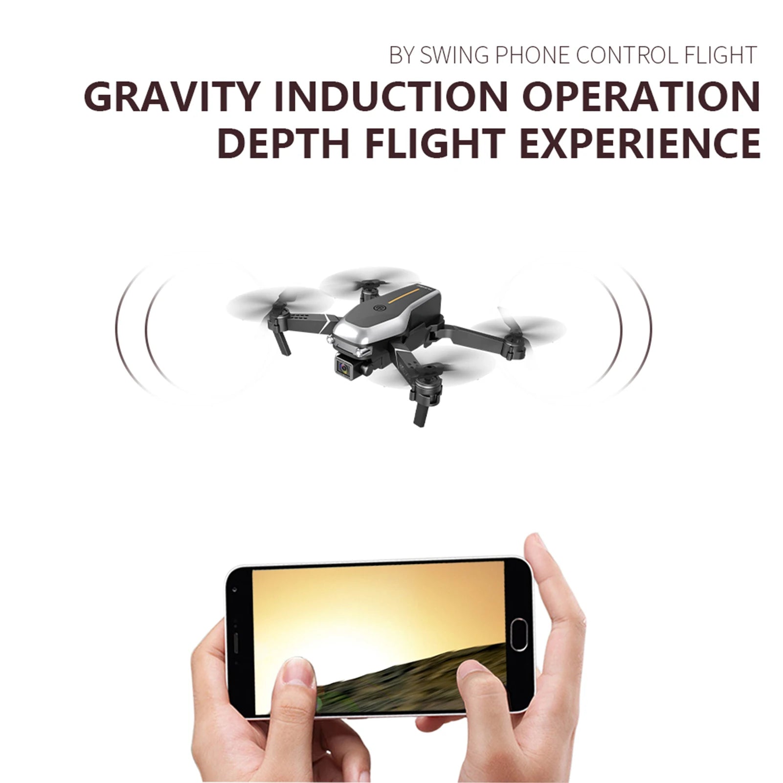HJ95 Drone, swing phone control flight experience depth flight operation depth flight experience