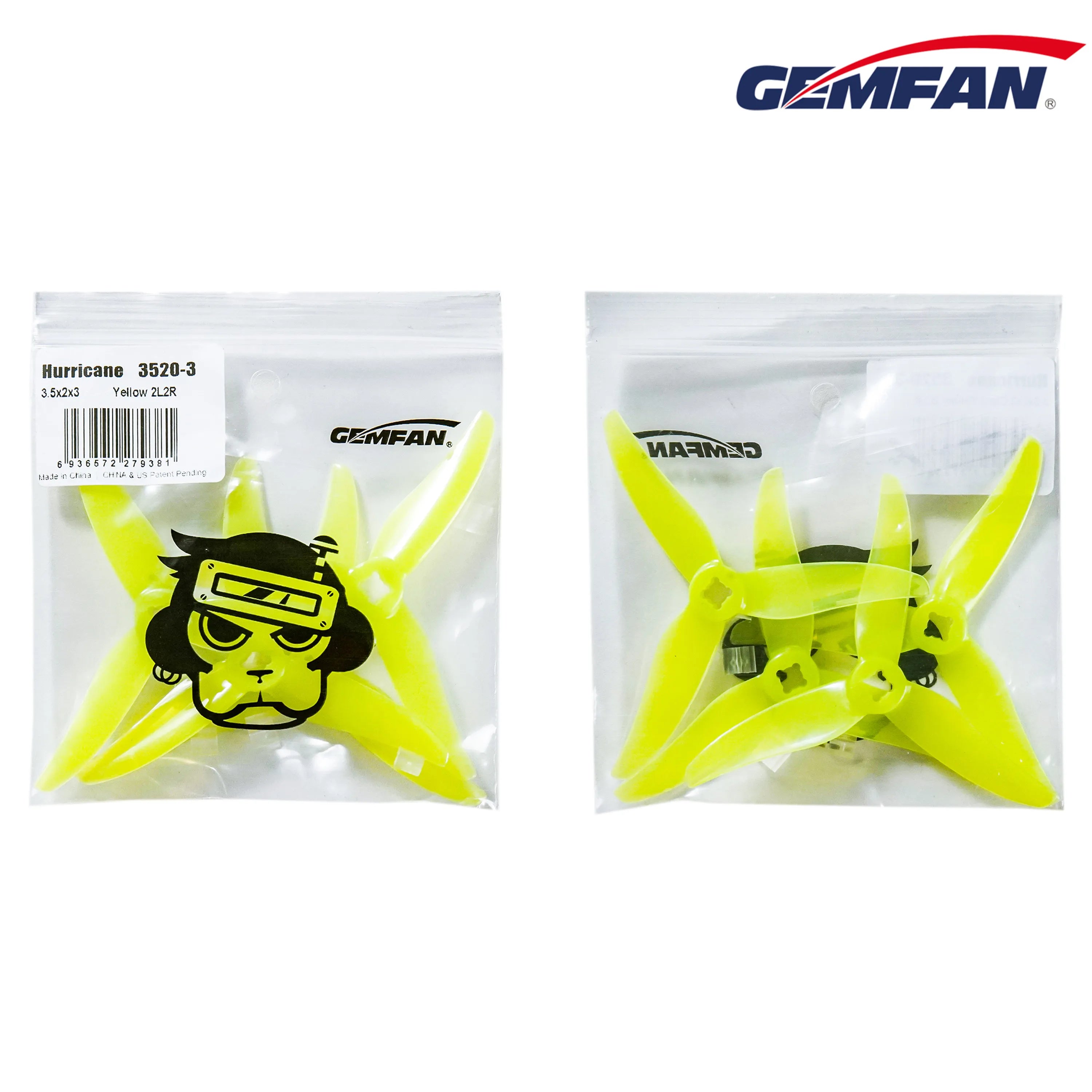 Gemfan Hurricane 3520 2.5inch PC 3-Blade Propeller SPECIFICATIONS