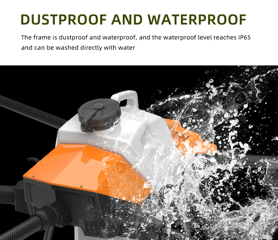EFT G630 30L Agriculture Drone, Frame is dustproof and waterproof, and the waterproof level reaches IP65 and can be was