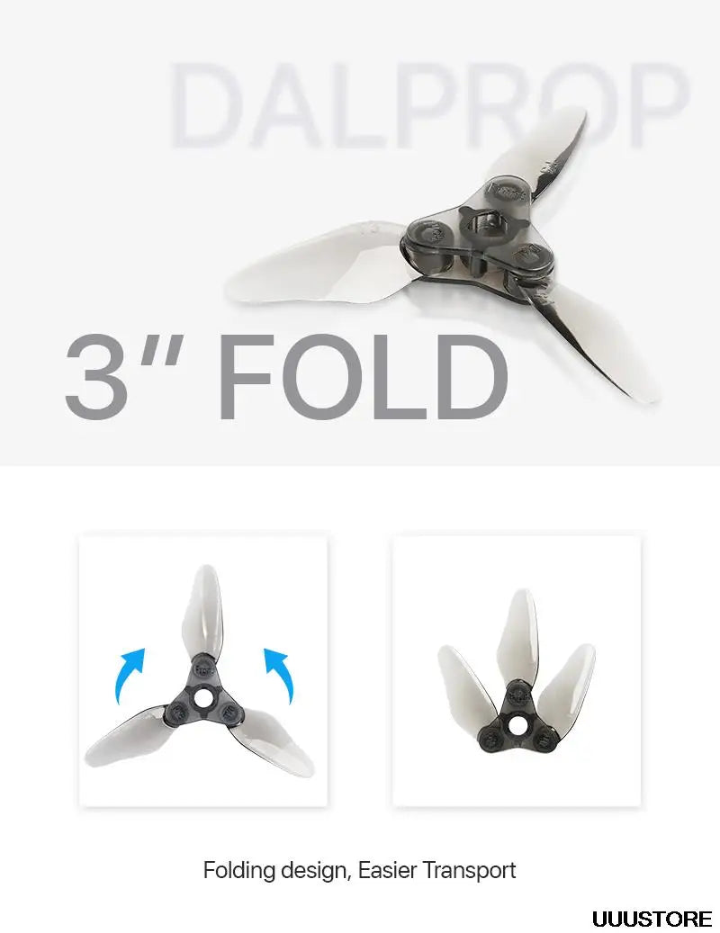 3" FOLD Folding design; Easier Transport UUUSTORE 
