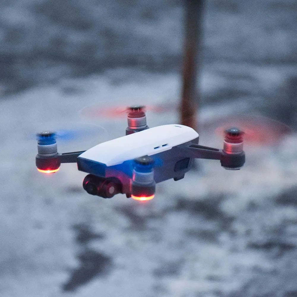 4pcs Propeller for DJI Spark Drone Quick-Release Props Folding 4730 Blades Accessories Spare Parts Wing Screw Blue red white 9 4pcs Propeller, dji spark propeller is compatible with all drones . it comes in 4