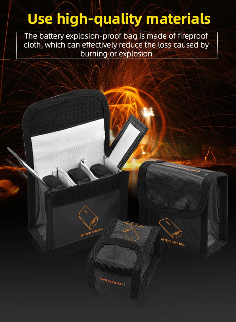 AAttery SATE 84G battery explosion-proof bag is made of fire