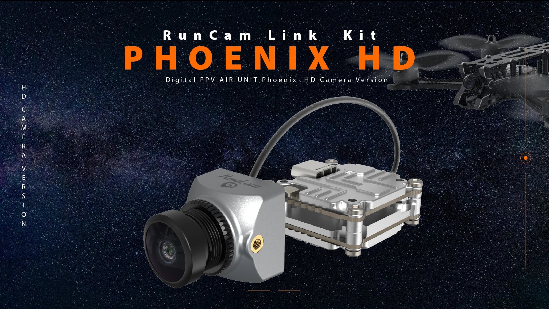 RunCam Link Phoenix HD Kit Vista FPV VTX 1280x720 60FPS Camera Produced From DJI Air Unit for DJI Goggles V2 VS Caddx CaddxFPV 7 DJI Goggles V2 Compatible Drone Model : RunCam Phoenix HD Kit