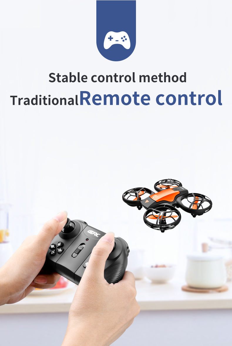 4drc V8 Mini Drone, stable control method traditionalremote control