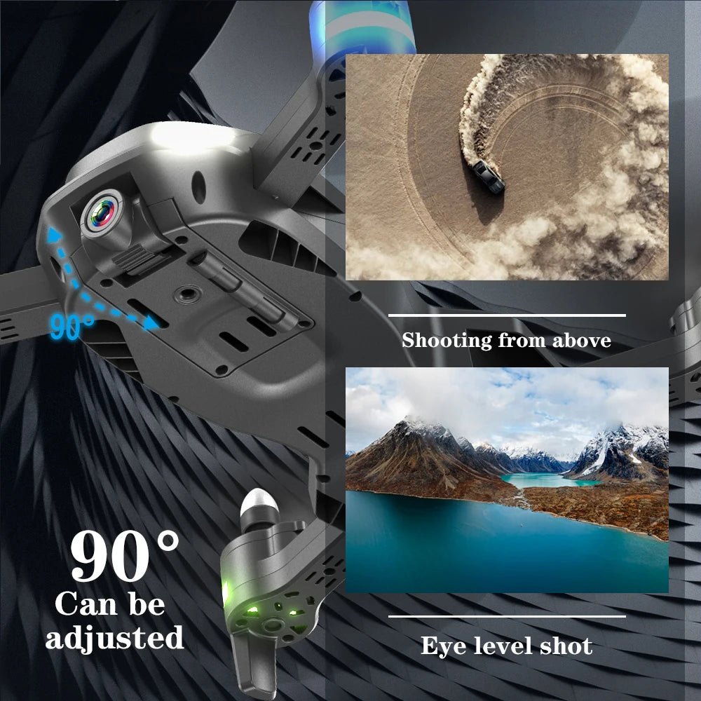 F183 Drone - 4K dual HD Camera Remote Control optical flow Quadcopter Toys 18 F183 Drone, u shooting from above 90o can be adjusted eye