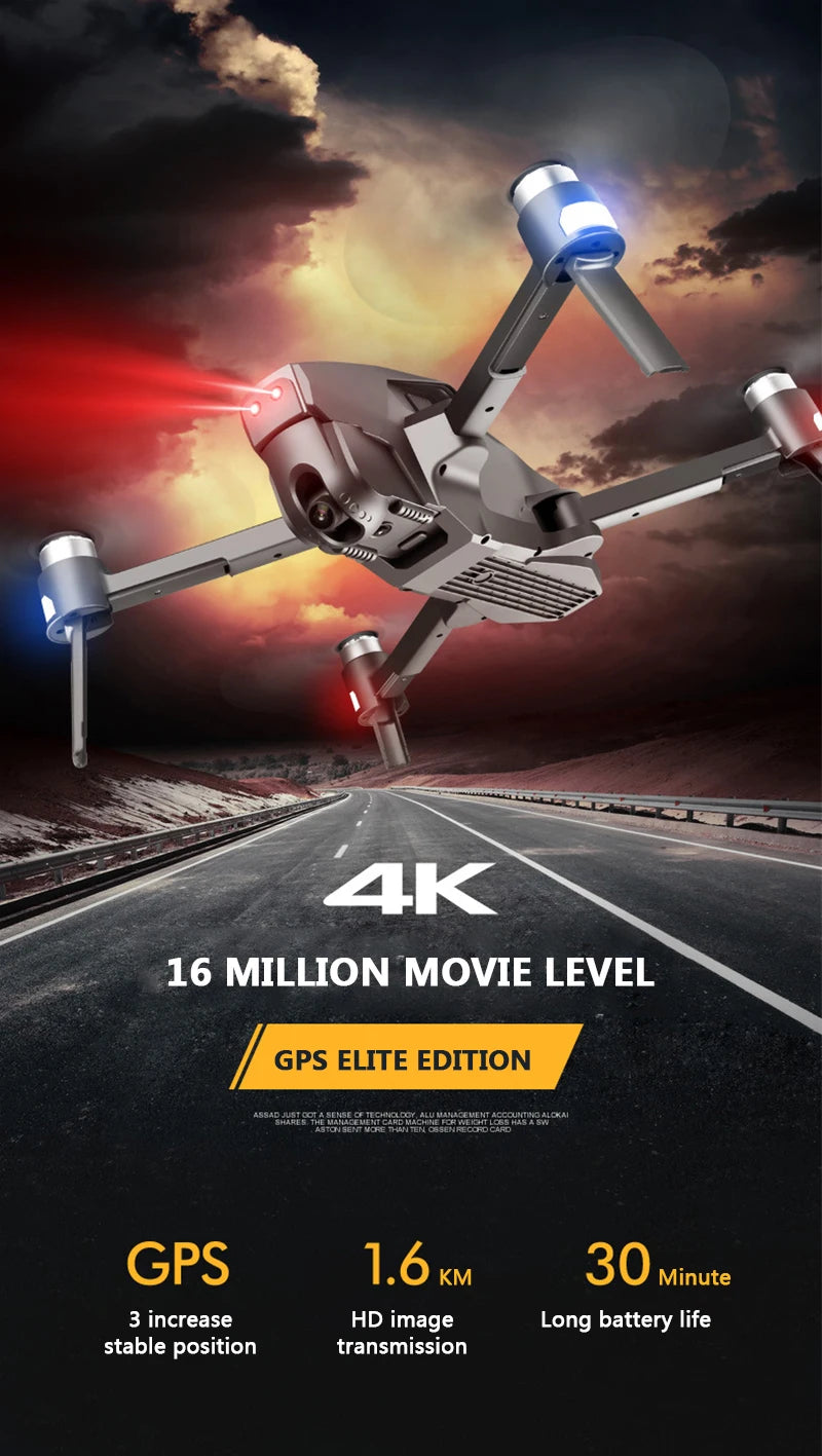 M1 pro drone, AK 16 MILLION MOVIE LEVEL GPS ELITE EDITION Lan