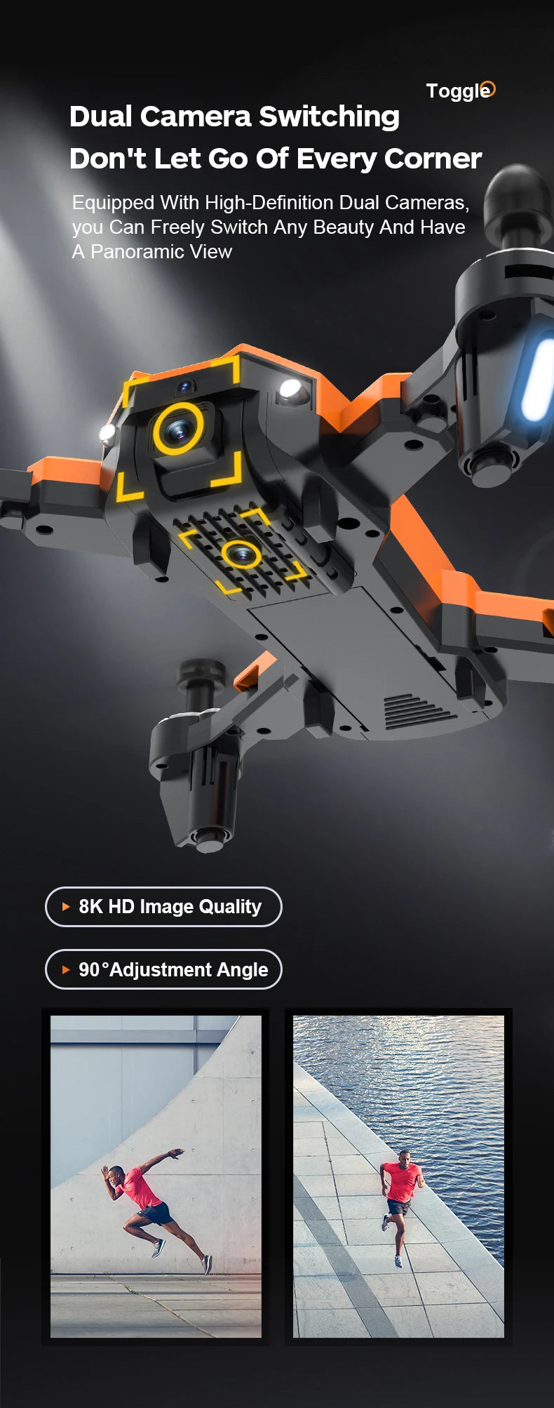 S21 Drone, toggle) dual camera switching don't let go of every corner equipped