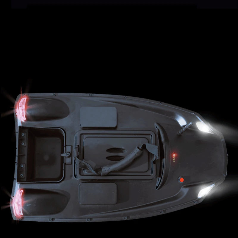 T888 GPS RC Boat Fishing Bait Boat, 3KG Load, Dual Motors, 2 Bait Bins, 500m Range, Smart One‑Key Return