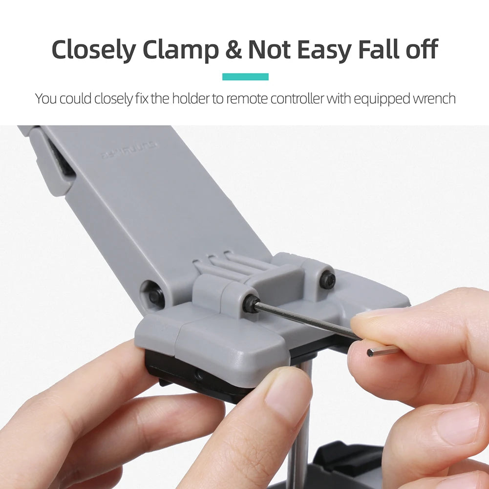 Foldable Expansion Bracket Tablet Clip Holder Remote Control Phone Mount for DJI Air 2S/Mini 2/Mavic Air 2 Accessories 29 Closely Clamp & Not Easy Fall off You could closelyfixthe holder to remote