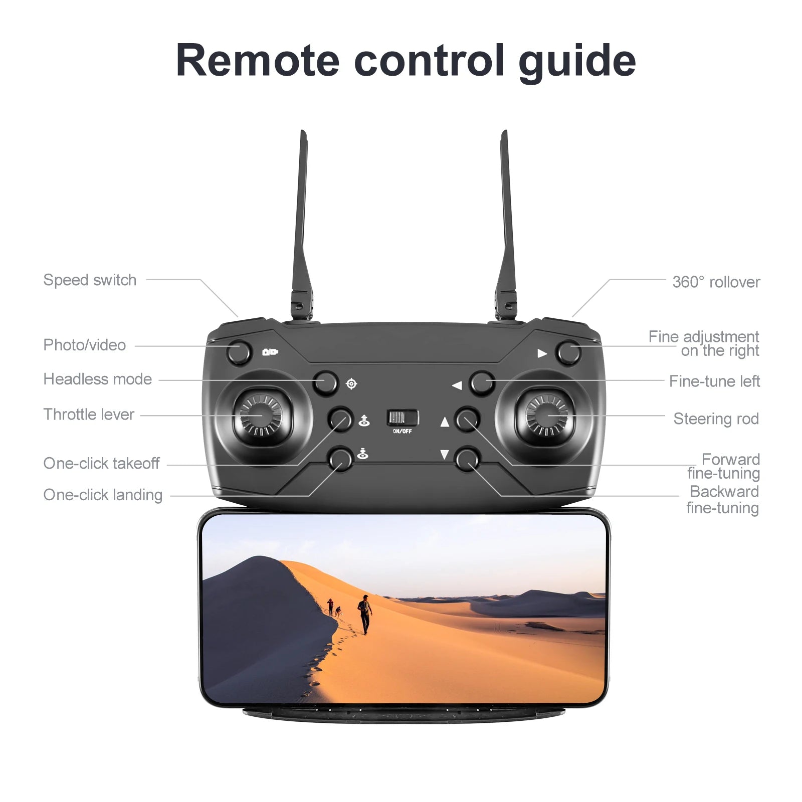 XYRC New KY603 Mini Drone, remote control guide speed switch 3605 rollover photolvideo fine-