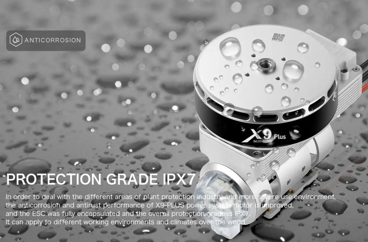 Hobbywing X9 plus Power system - 9260 motor. Hobbywing X9 plus Power system. ANTICORROSION X9 9670 PROTECTION GRADE IPX