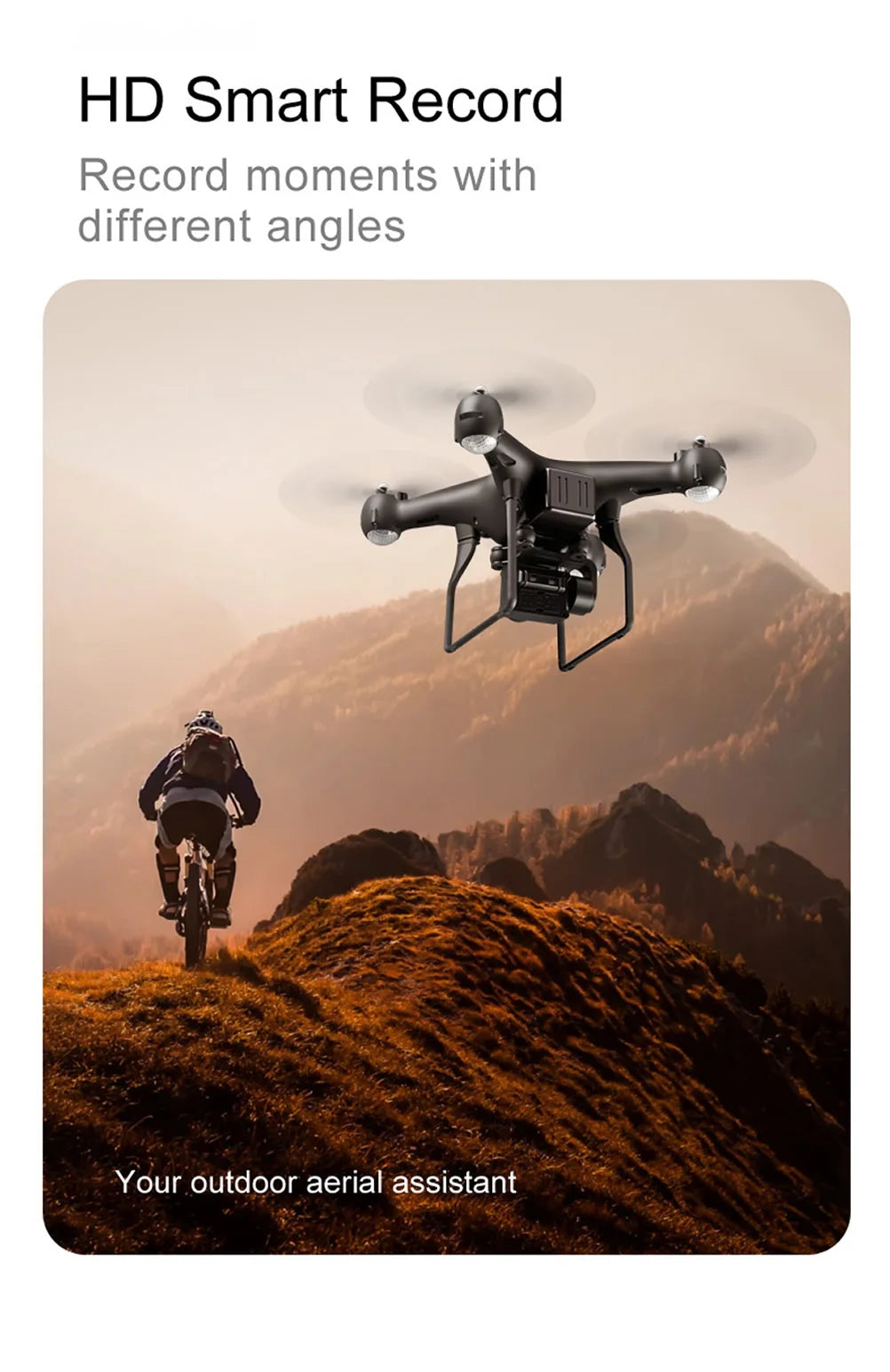 New Remote Control Drone with Camera WIFI 4K Wide-angle Aerial Photography 25 Minutes Ultra-long Life Four-axis Quadcopter Toys 43 New Remote Control Drone, hd smart record moments with different angles your outdoor aerial assistant