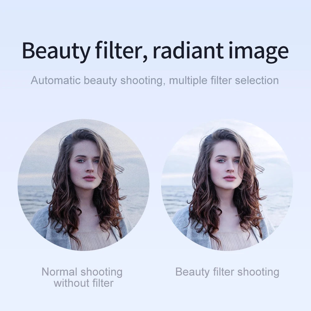 beauty filter, radiant image automatic beauty filter shooting without filter . beauty