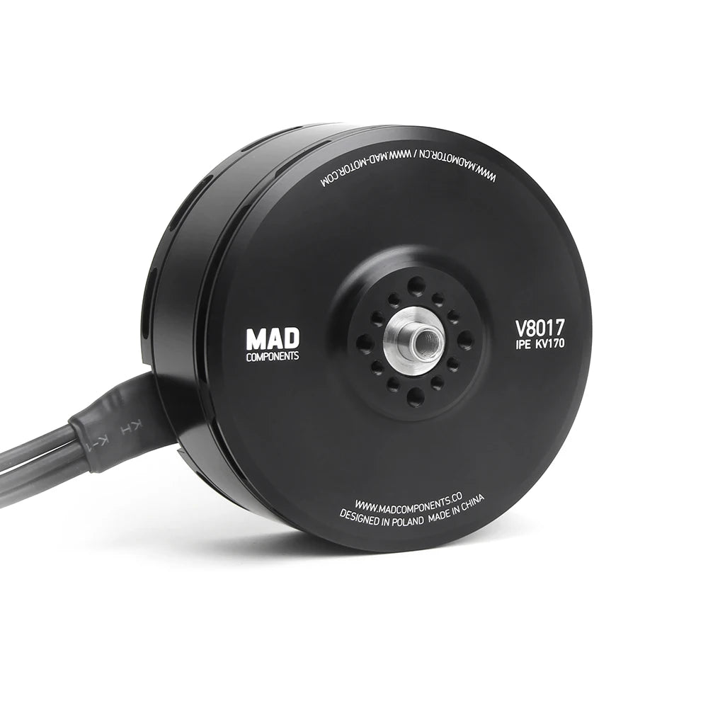 MAD V8017 IPE VTOL Drone Motor, Chinese design, Polish manufacturing: Mad V8017's high-efficiency motor for long-distance flights with reliability.