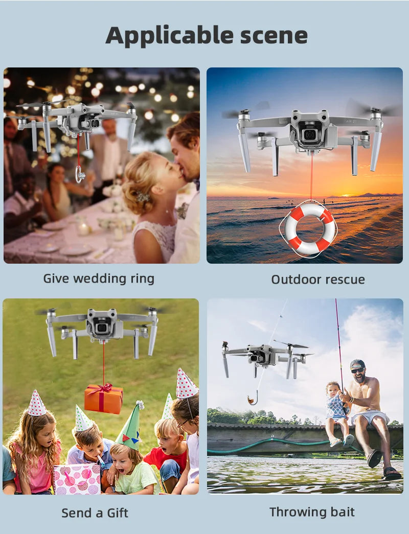 Applicable scene Give wedding ring Outdoor rescue Send a Gift Throwing
