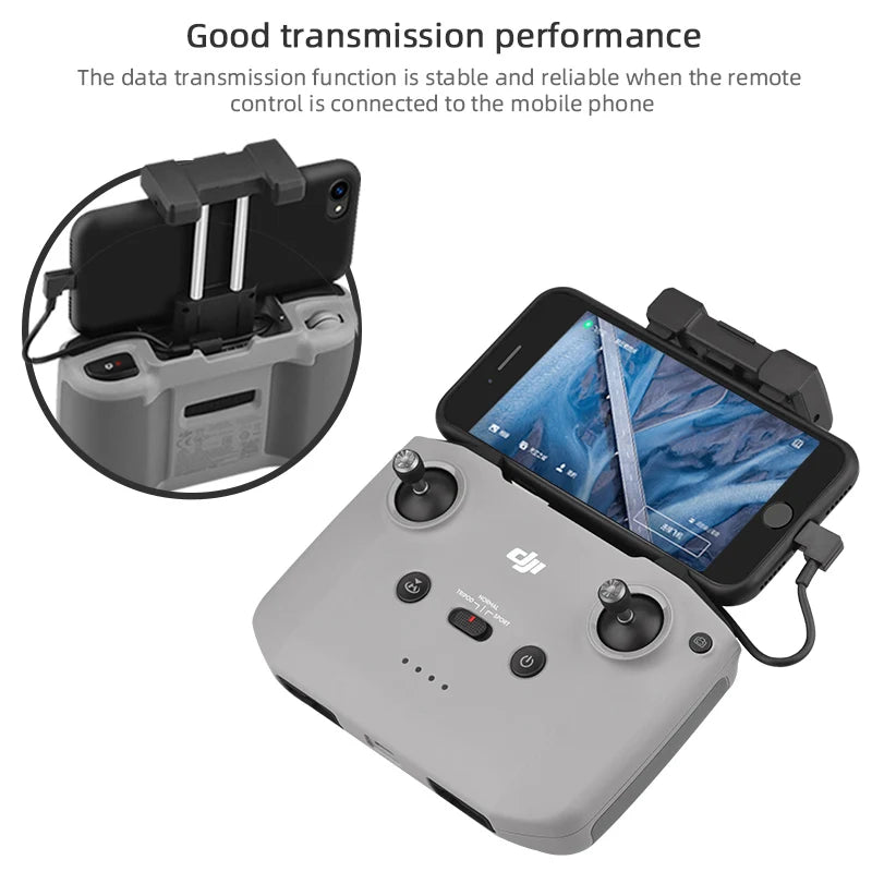 Good transmission performance The data transmission function is stable and reliable when the remote control is connected to the