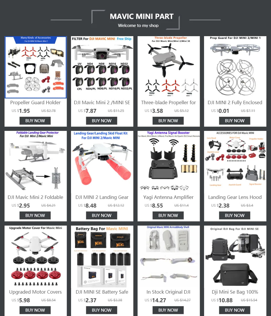 Camera Lens Filter For DJI Mavic Mini 2 /MINI SE 21 Camera, MAVIC MINI PART Welcome to my shop lonyLunos of