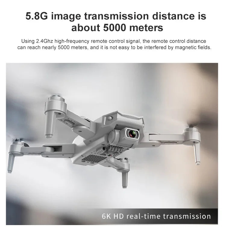 S608 Pro Drone, 5.8g image transmission distance is about 5000 meters using 2.4