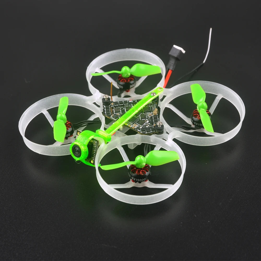 19.5g Happymodel Moblite7 75mm 1S Diamond F4 AIO 5A BB2 ESC Reciver 25/200mW VTX Whoop FPV Racing Drone BNF w/ EX0802 19000KV Unibell Motor Runcam Nano4 Lite 800TVL Camera Happymodel Moblite7, built-in 5.8G 40ch 25mW-200mW VTX,