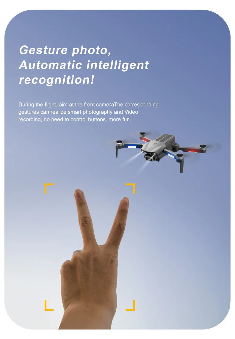 F9 drone, gesture photo, automatic intelligent recognitionl during the flight . corresponding
