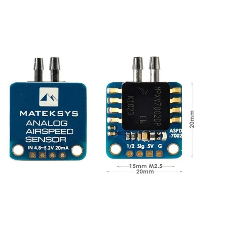 Matek Systems ASDP-4525 Flight control sensor - digital Airspeed Sensor for F4 F7 F722 765 WING IANV Flight Controller 4 Matek Systems ASDP-4525 Flight control sensor, 3.5g (sensor board) Including Wiring 5V to FC 46V