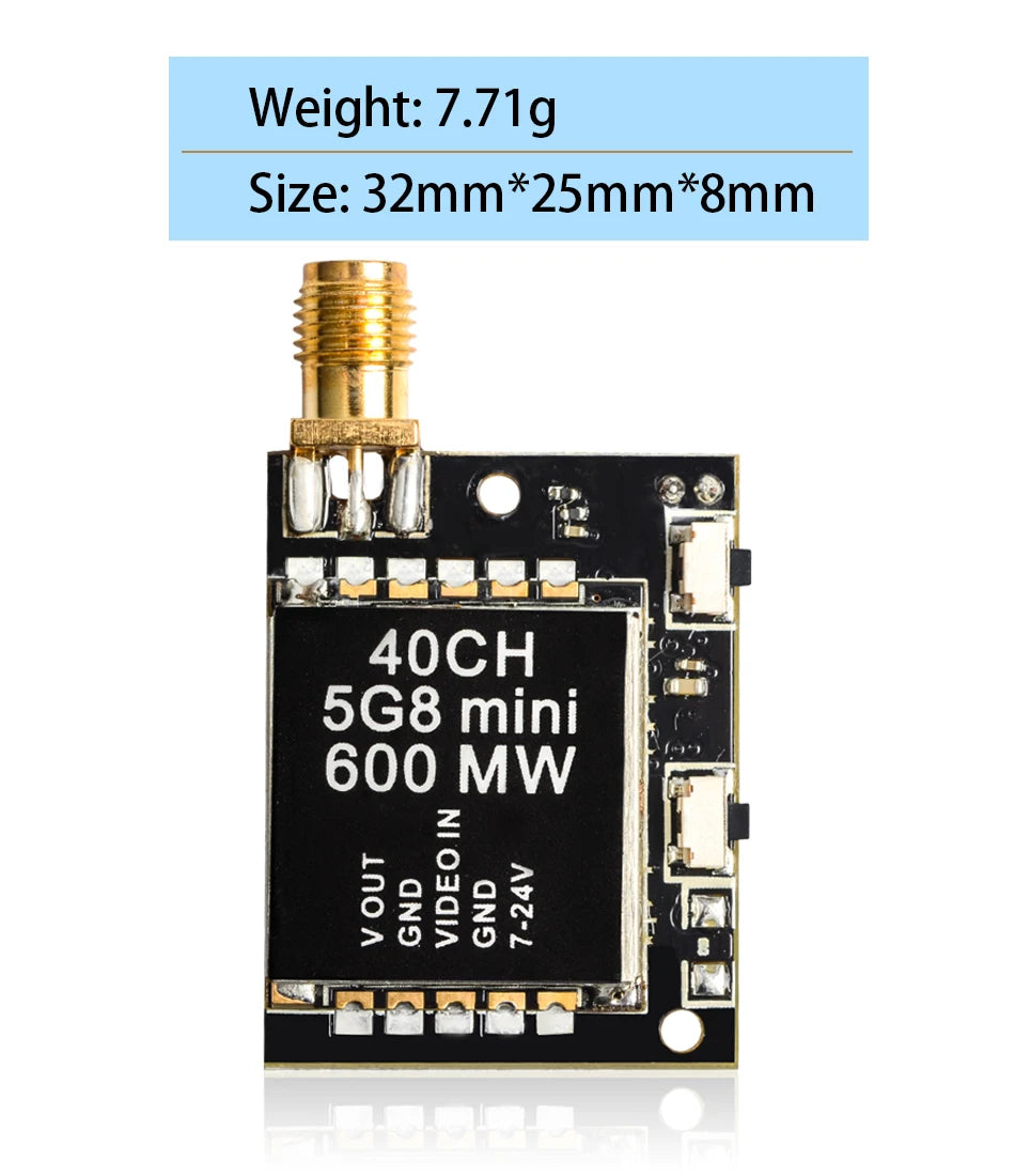 AKK K33/K31 VTX - 5.8G 200mW 40 Channels Double Screen Display 200mW FPV Audio Video Transmitter 30 AKK K33/K31 VTX, if the product is unfortunately defective when you receive, please contact us immediately.