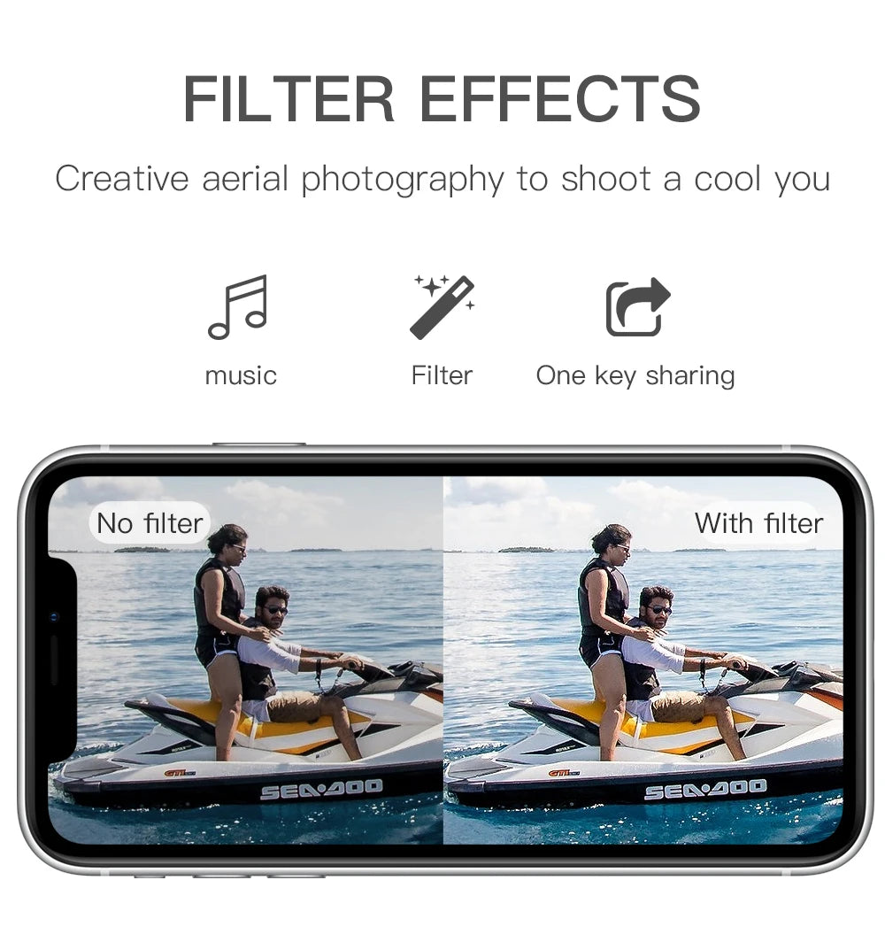 F11S PRO Drone - Supports 64G TF Card Professional 4K HD Camera Gimbal Brushless 5G Wifi Gps System Rc Distance 3Km RC Drones Toys Professional Camera Drone 48 F11S PRO Drone, FILTER EFFECTS Creative aerial photography to shoot a cool you music .