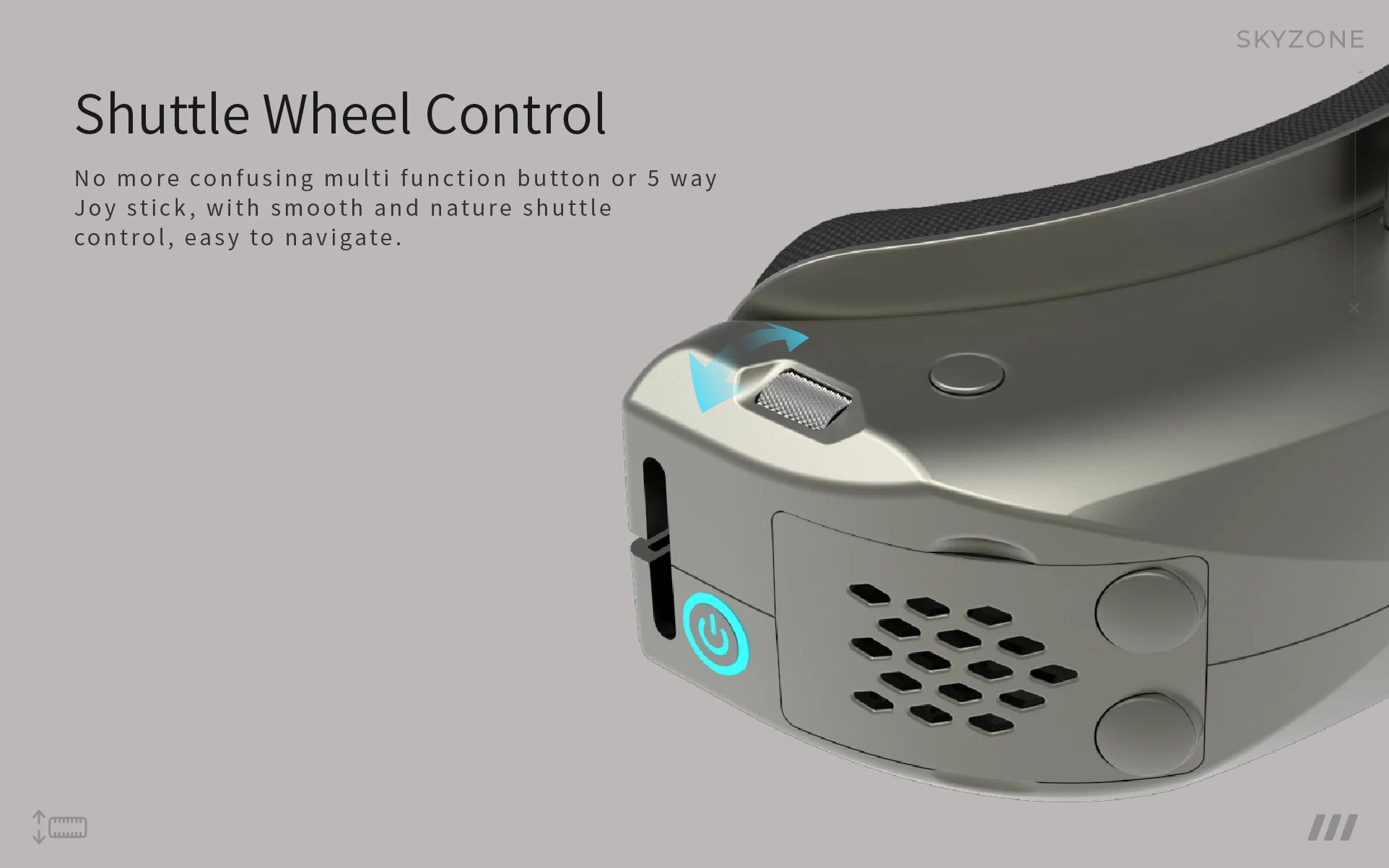 SKYZONE SKY04L V2 FPV Goggles - LCOS 1280*960 5.8G 48CH Steadyview Receiver DVR Build In Headtracker FOV39 2-6S FPV Glasses for RC FPV Drones 11 SKYZONE SKY04L V2 FPV Goggle, SKYZONE Shuttle Wheel Control No more confusing multi function button or 5 way Joy stick