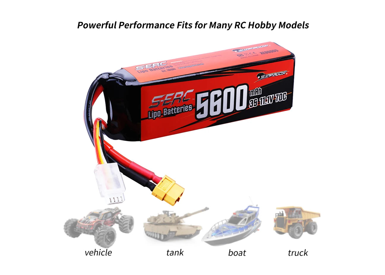 SUNPADOW 3S Lipo Battery, SUNPADOW 3S Lipo