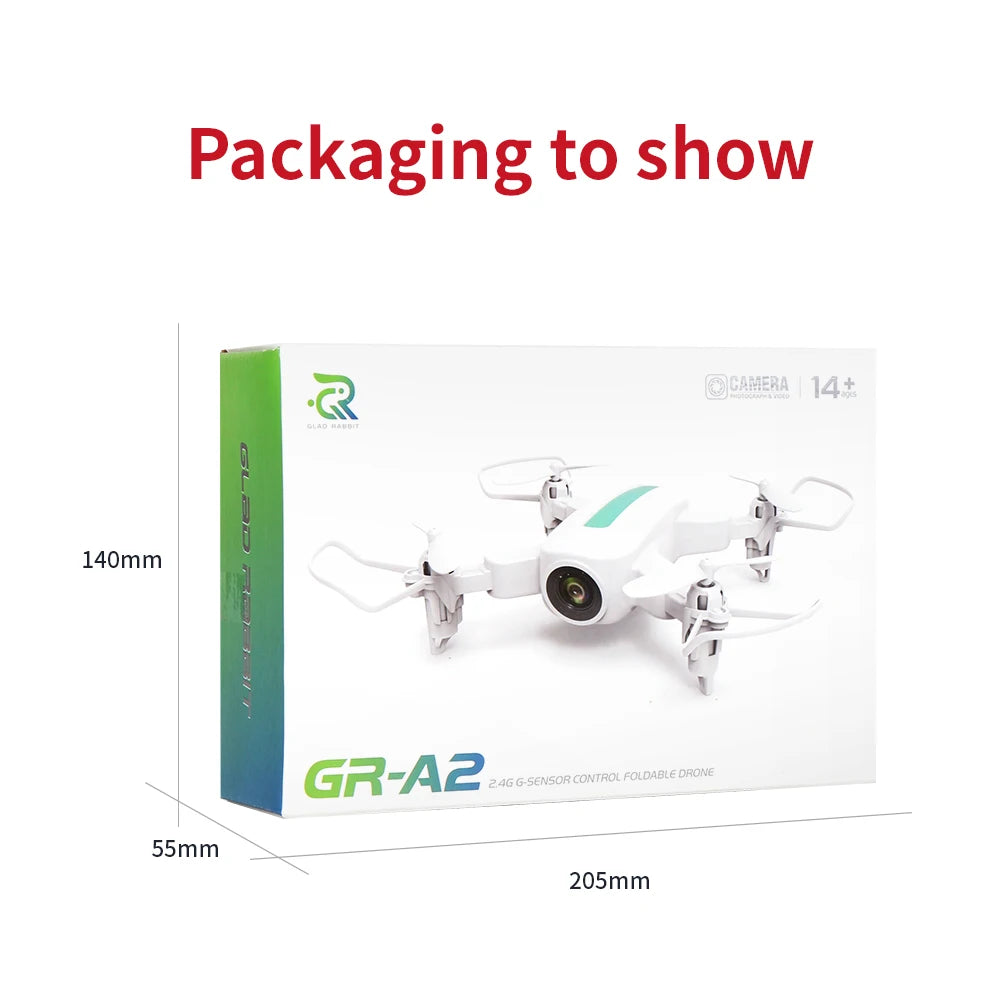 A2 Drone, packaging to show icamera 14+ 64id 140mm