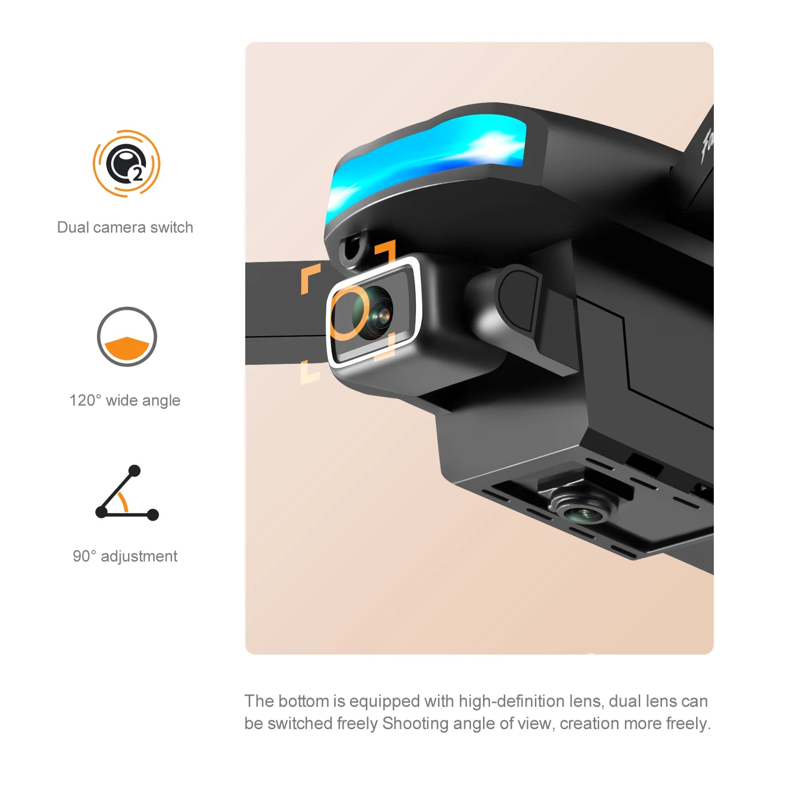 S85 Drone 4k HD Dual Camera With infrared obstacle Avoidance Remote Control Helicopter Four Axis Aircraft 13 S85 Drone, dual camera switch 1205 wide angle 90 adjustment the bottom is equipped with