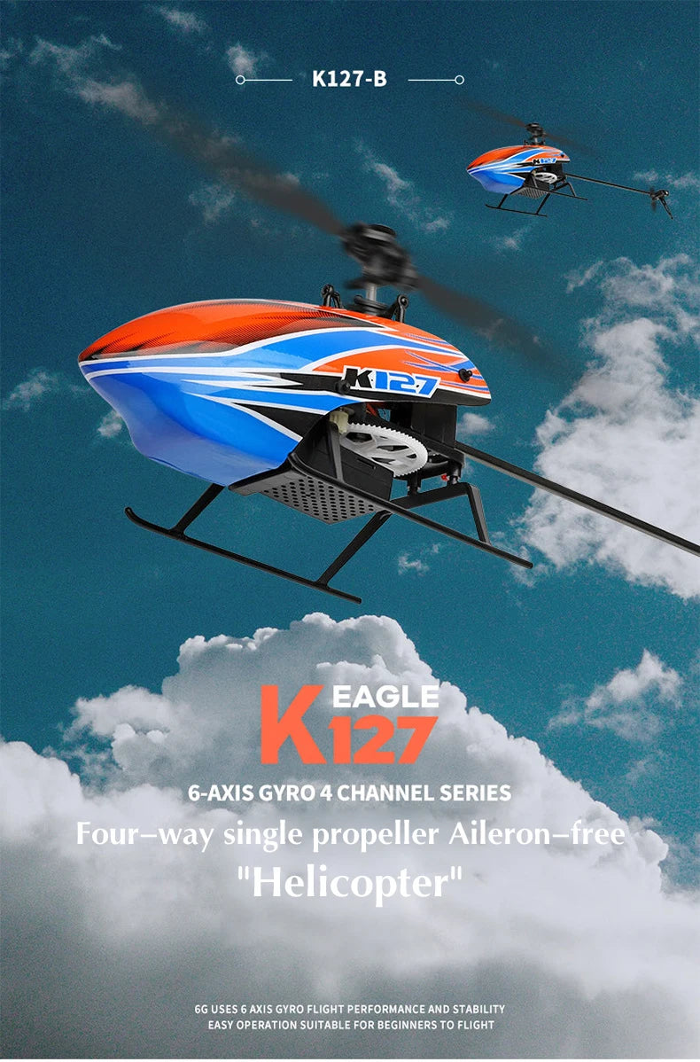 WLtoys K127 Helicopter, K127-B EAGLE XEAGLE 6-AXIS GYRO