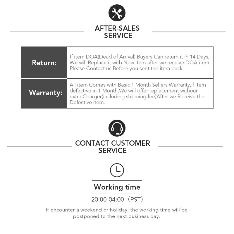 Eachine EV100 FPV Goggle - 720*540 5.8G 72CH FPV Goggles With Dual Antennas Fan 18650 Battery RC Drone FPV Drone Spare Part 19 Eachine EV100 FPV Goggle, AFTER-SALES SERVICE If item DOA(Dead of Arrival)