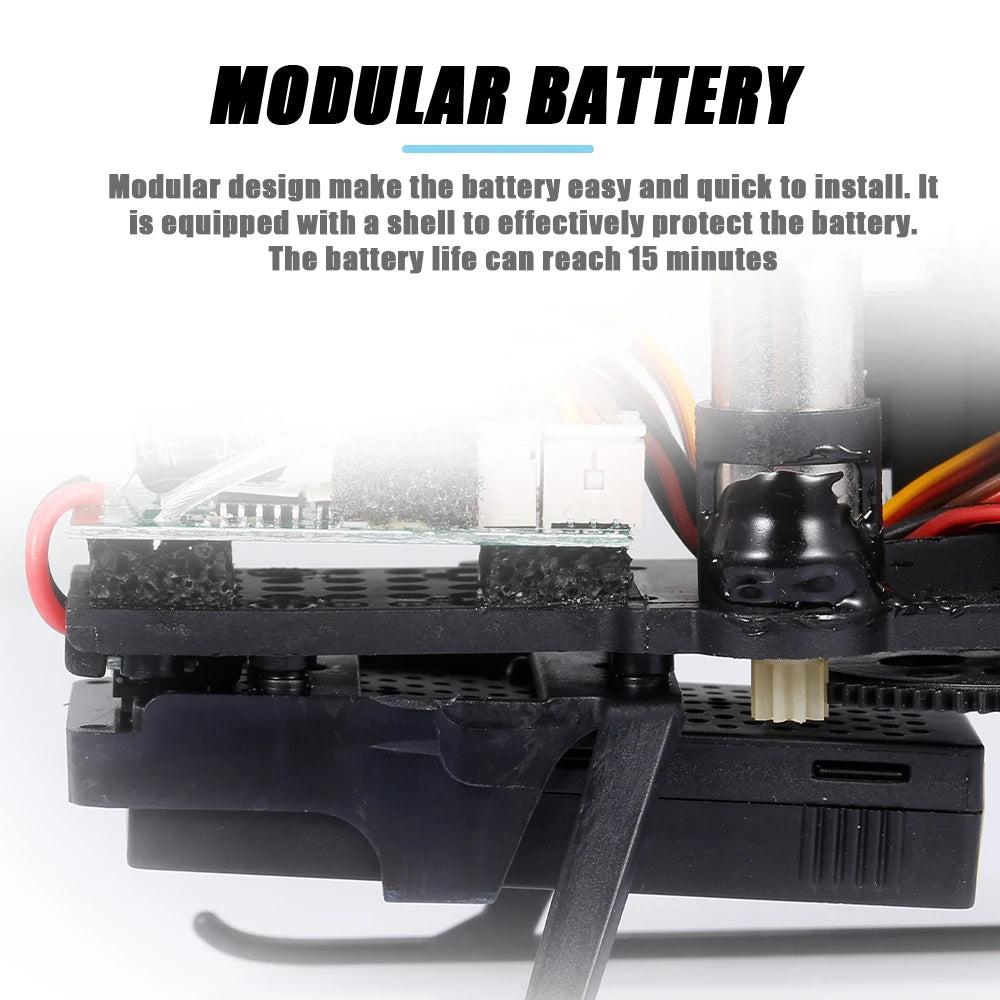 FIREFOX C129 Rc Helicopter, MIODULAR BATTERY Modular design make the battery easy and quick to install