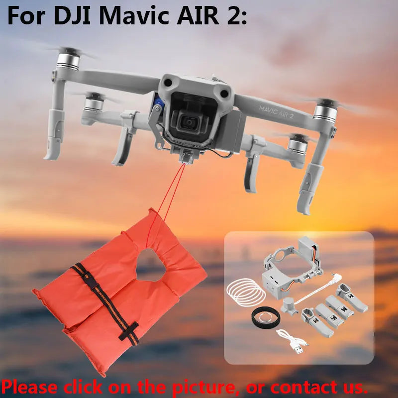 Drone Remote Thrower, can be remotely delivered, for advertising, throw fishing bait, throw gifts, delivery meals, delivery