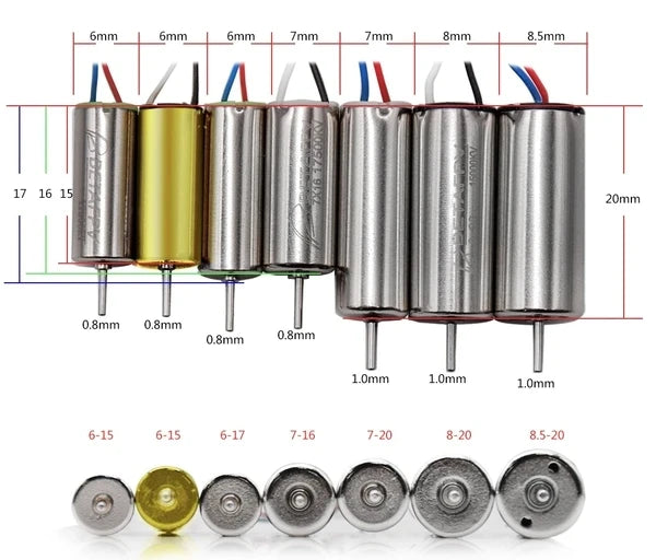BETAFPV Cetus Motor Accessories 7x16mm 19000KV Brushed Motors with JST-1.25 Connector for Cetus FPV Kit Quadcoptor Motor 11 BETAFPV Cetus Motor Accessories 7x16mm 19000KV Brushed Motor