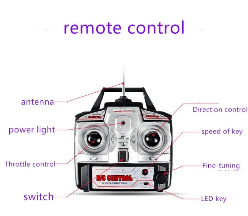CH604 Rc Helicopter, remote control antenna Direction control power light speed of Throttle control Fine-t