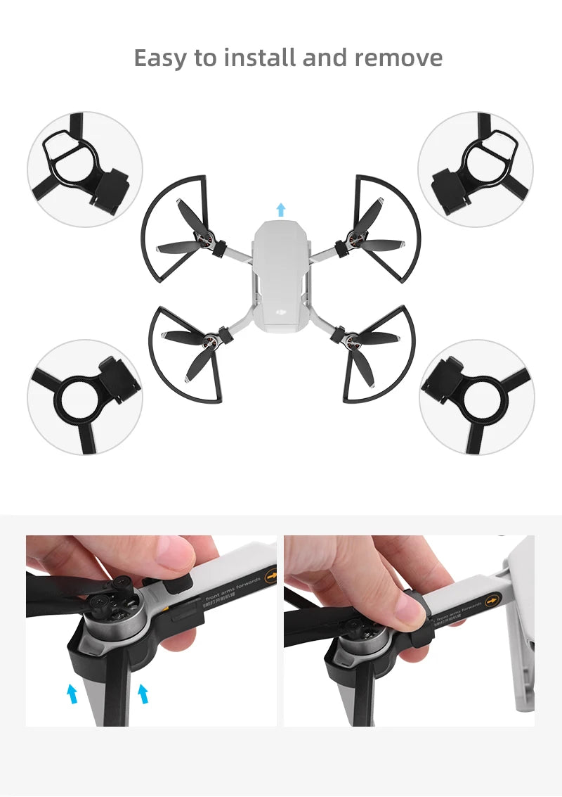4pcs Quick Release Propeller, Propeller Guard does not include Drone .