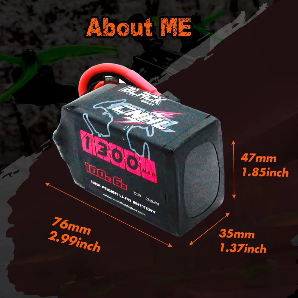 4PCS CNHL 6S Lipo Battery, ME 47mm 1.85inch 35mm 1.37inch ELFEK daxjo 100