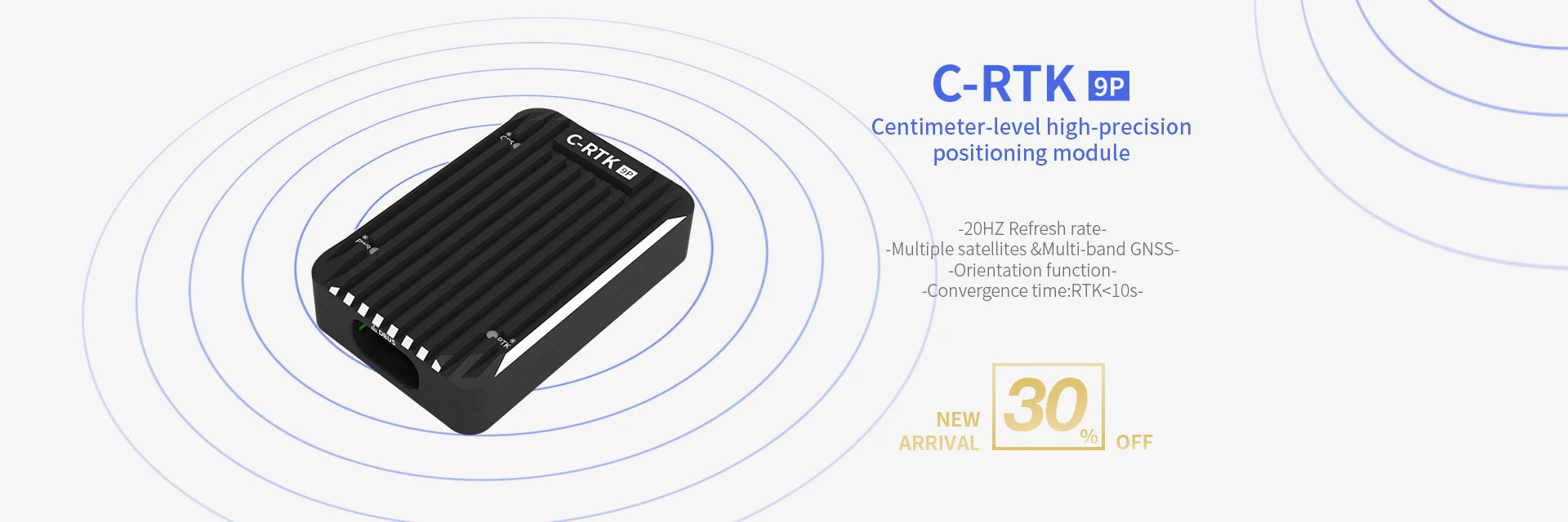 CUAV C-RTK 9P RTK GNSS GPS, 2OHZ Refresh rate- Multiple satellites &Multi-