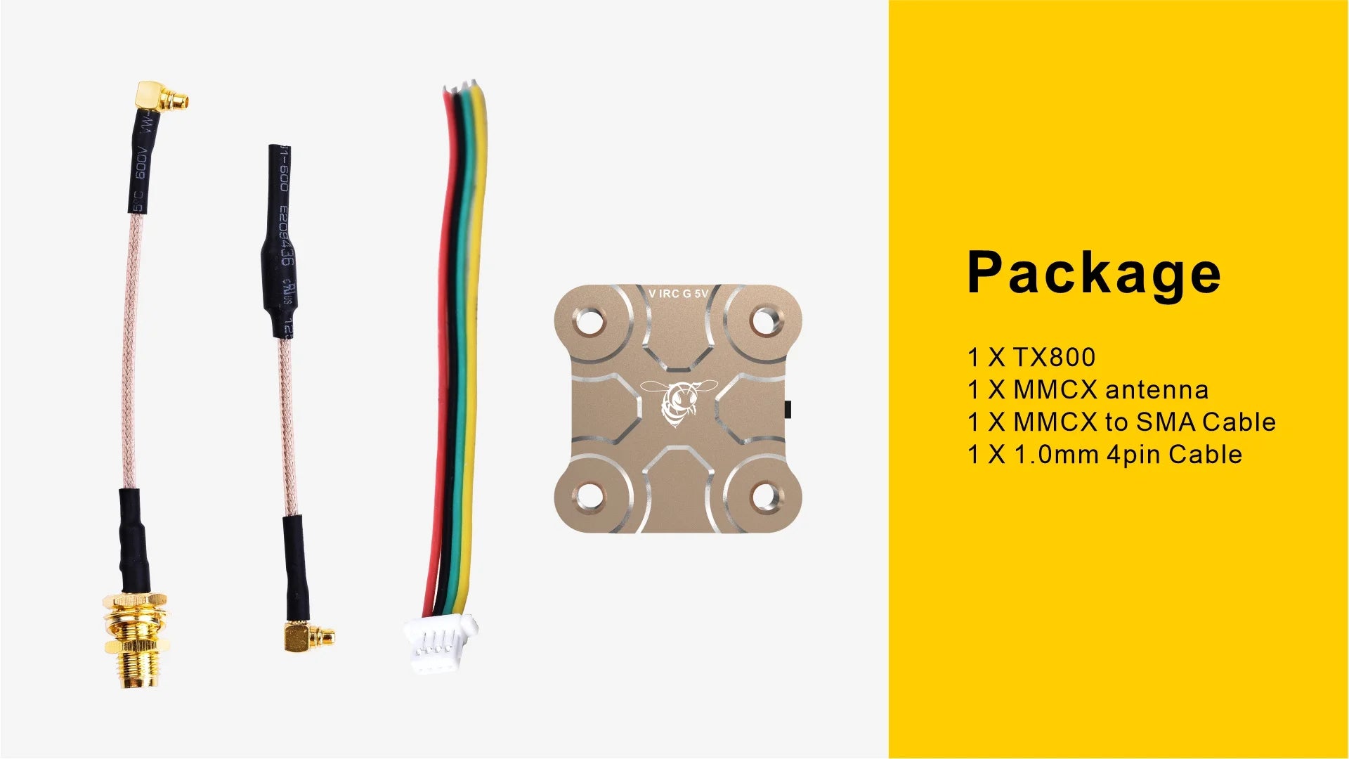 SpeedyBee TX800 5.8G VTX - 5V 48CH 200mW / 400mW / 800mW RunCam Maximum Output Long Range FPV Video Transmitter 14 SpeedyBee TX800 5.8G VTX, if your flight controller supports Bluetooth or WiFi,you can also modify the video transmission parameters through