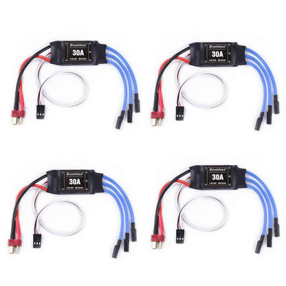 4pcs/lot XXD 30A 2-4S ESC Brushless Motor Speed Controller RC BEC ESC T-rex 450 V2 Helicopter Boat for FPV F450 Quadcopter Drone - RCDrone