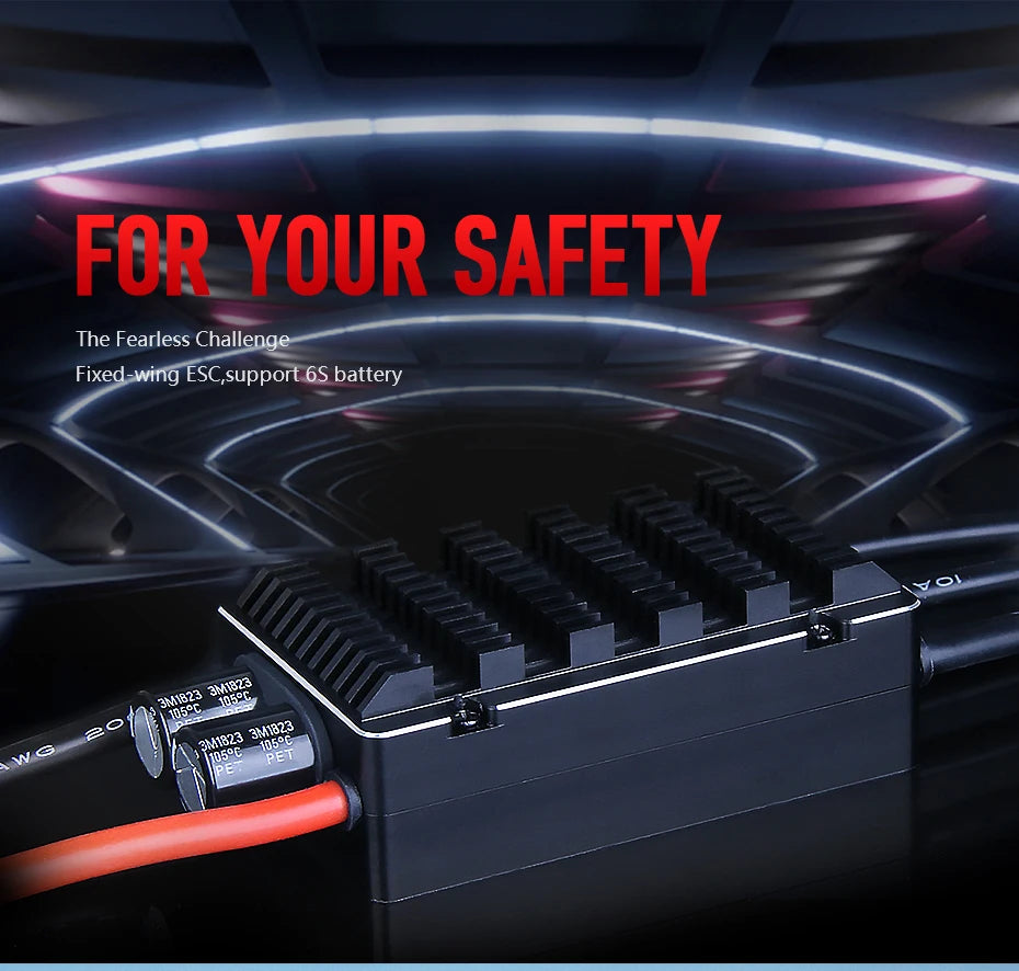 T-MOTOR AT series ESC, The Fearless Challenge Fixed-wing ESCsupport 6S battery 3 105*0 4