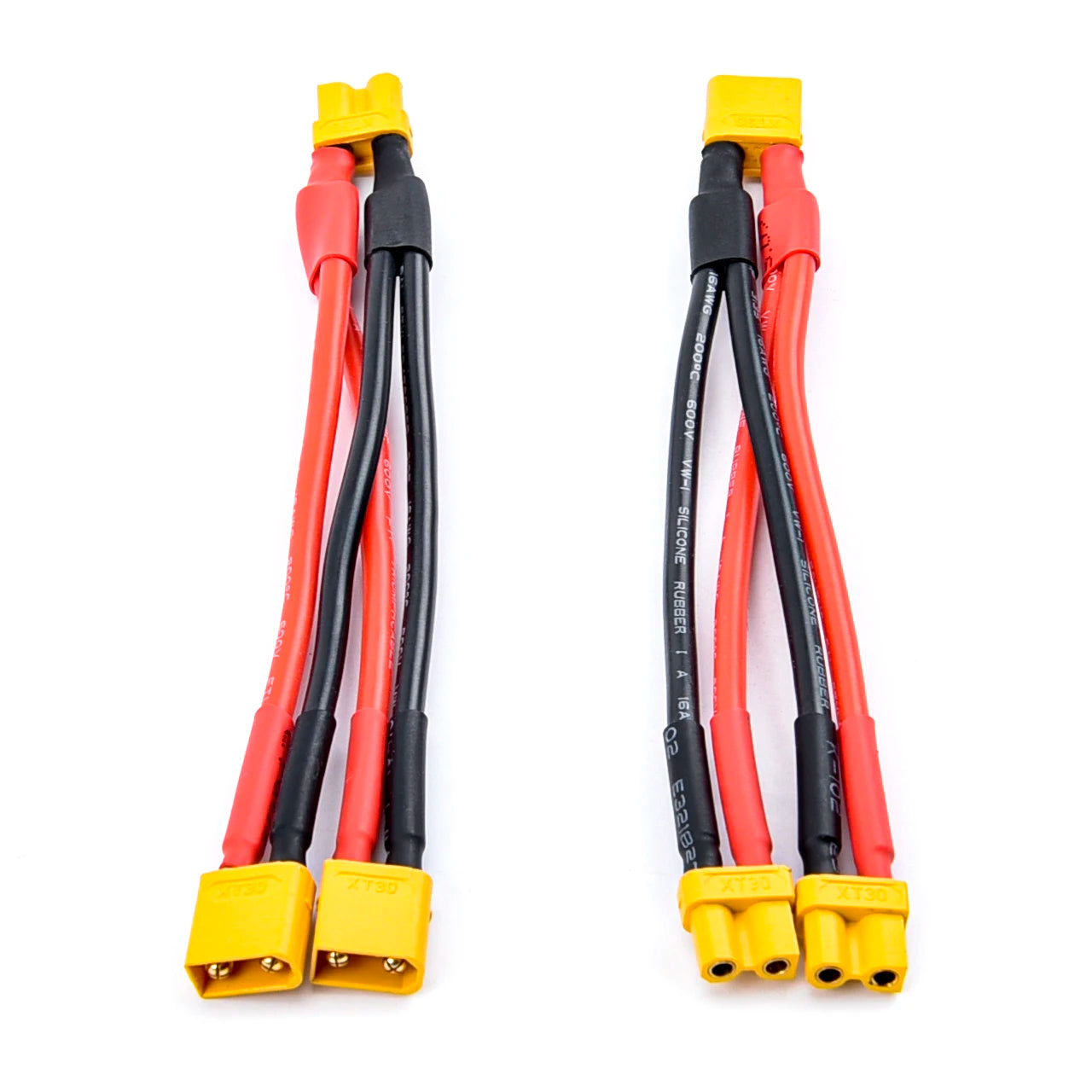 FPV Drone Battery Charger Cable, XT30 xT-30 Parallel cable wire Y lead 18AWG 10CM