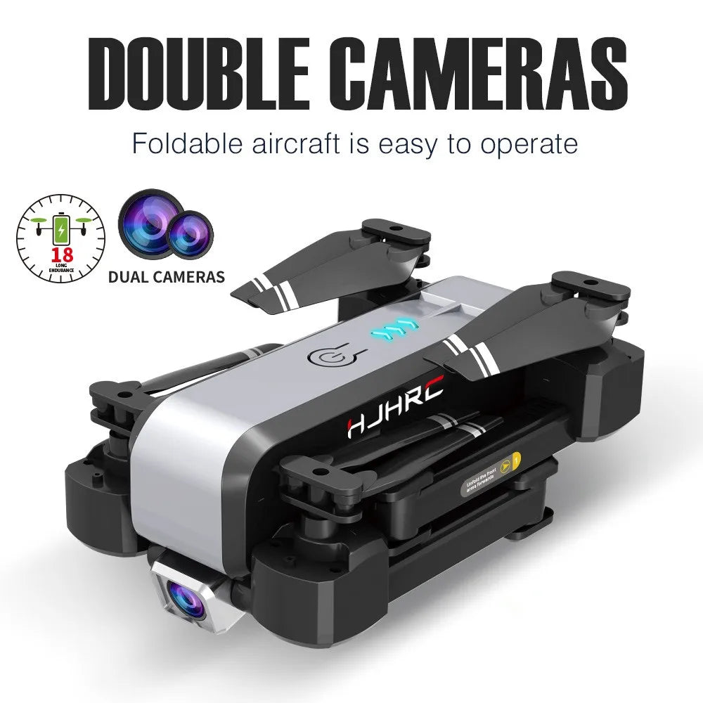 HJ96 Drone - HD 1080P 4K Dual Camera Switching Wifi FPV Drones Altitude Hold Quadcopter Toys For Beginner 27 HJ96 Drone, Foldable aircraft is easy to operate 18 ExcomiNg DUAL CAMERAS