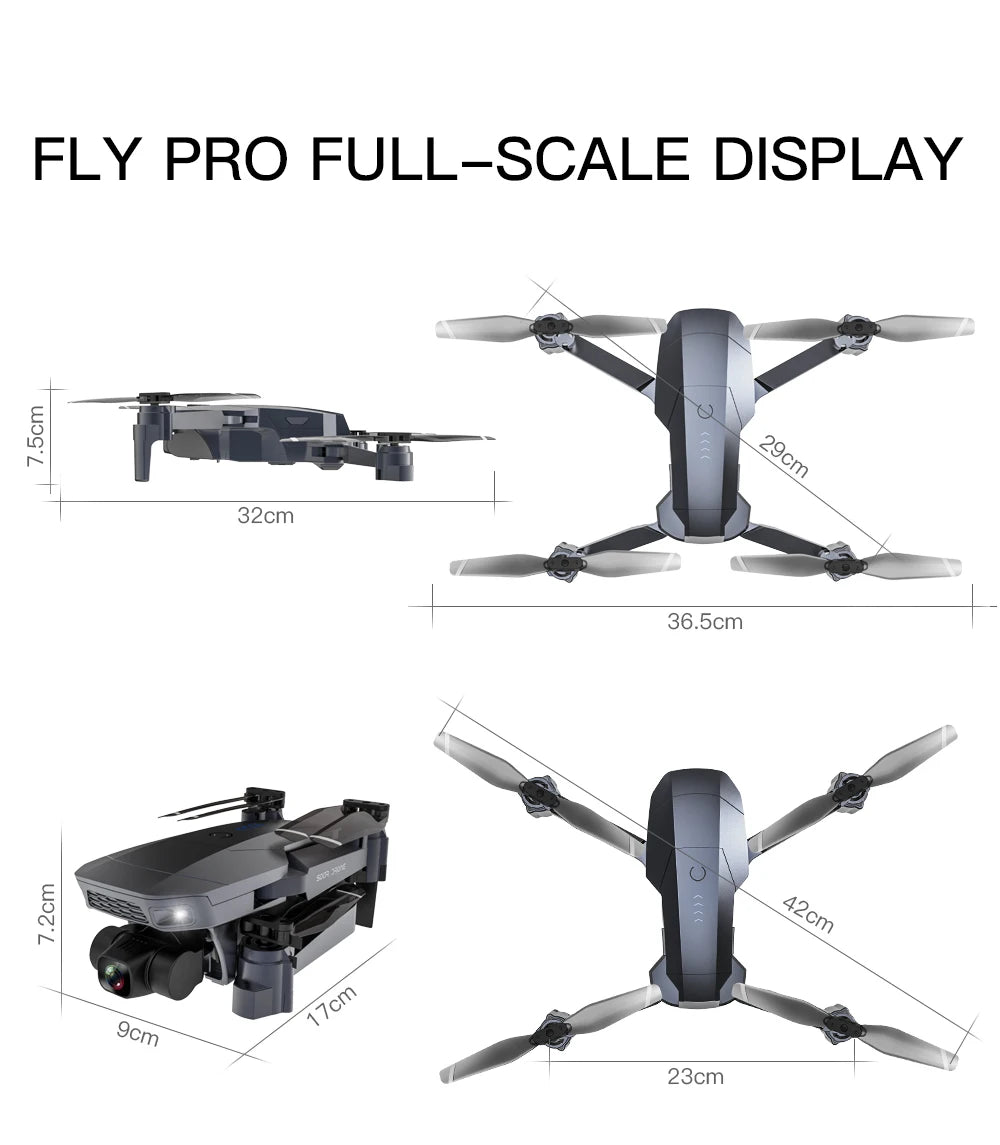 SG907 MAX Drone, FLY PRO FULL-SCALE DISPLAY 0 32cm 36.5c