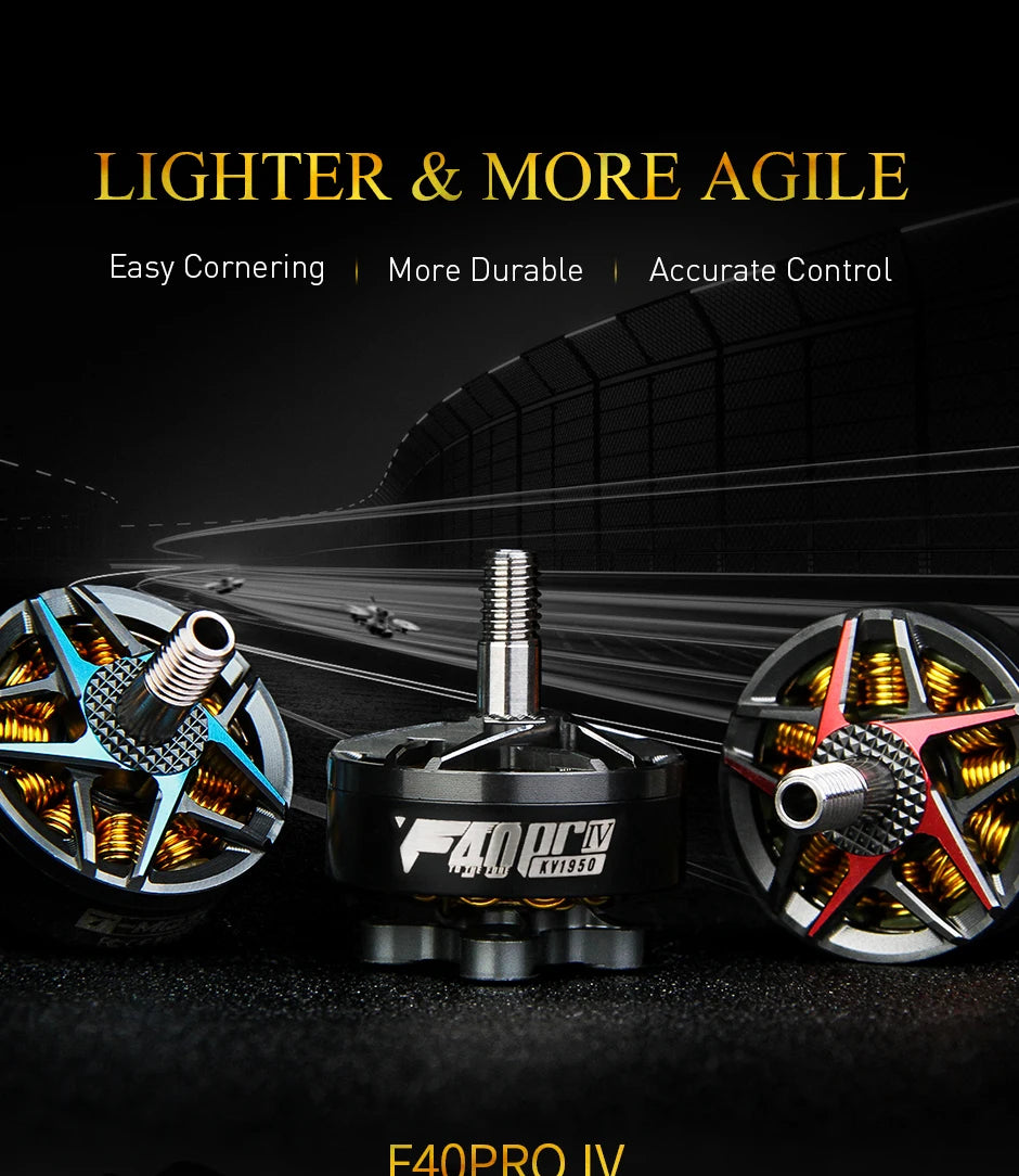 T-motor, LIGHTER & MORE AGILE Cornering More Durable Accurate Control 6 4
