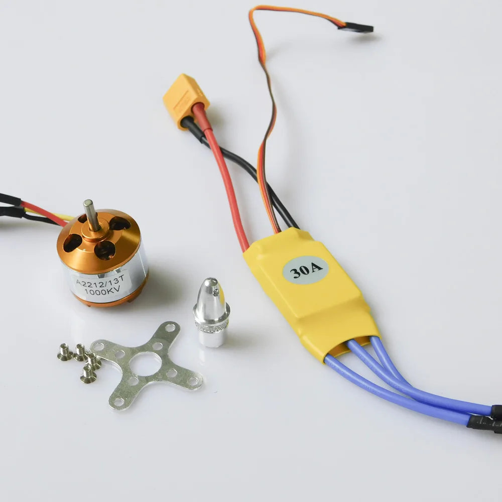 Brushless motor New Sida XXD A2212 KV930/1000/1400/2200 30A ESC +1045 paddle Power combination 10 Brushless motor, XXD A2212 1000KV motor + 30A ESC + 1045
